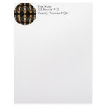 Golden Locks Kaleidoscope Mandala Letterhead