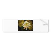 Golden Lotus Mosaic Bumper Stickers
