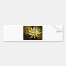 Golden Lotus Mosaic Bumper Stickers