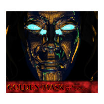 Golden Mask Reflecting Death's Domain posters by Rezznor Golden Mask Reflecting Death's Domain posters