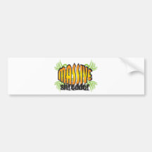 Golden Massive Shredder Bumper Sticker