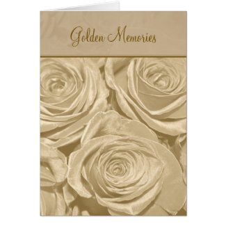 Golden Memories Anniversary Card