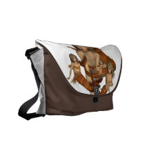 Golden Mermaid Messenger Bag