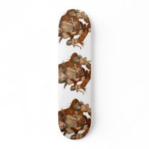 Golden Mermaids Skateboard
