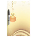 Golden Merry Christmas Dry-Erase Whiteboard