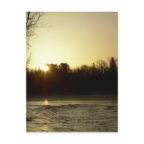 Golden Mississippi river sunrise postcards by NiftyMorning Golden Mississippi river sunrise postcards