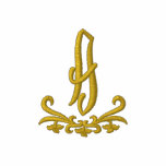 Golden Monogram Embroidered Polo