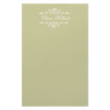 Golden Monogrammed stationery