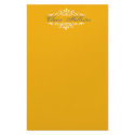 Golden Monogrammed stationery