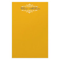 Golden Monogrammed stationery by 911business Golden Monogrammed stationery