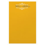 Golden Monogrammed stationery