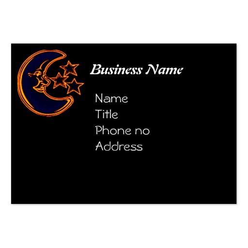 Golden Moon business card (front side)
