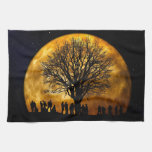 Golden moon towel