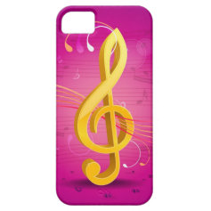 Golden Music iPhone 5 Covers