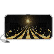 Golden musical explosion portable doodle speakers doodle