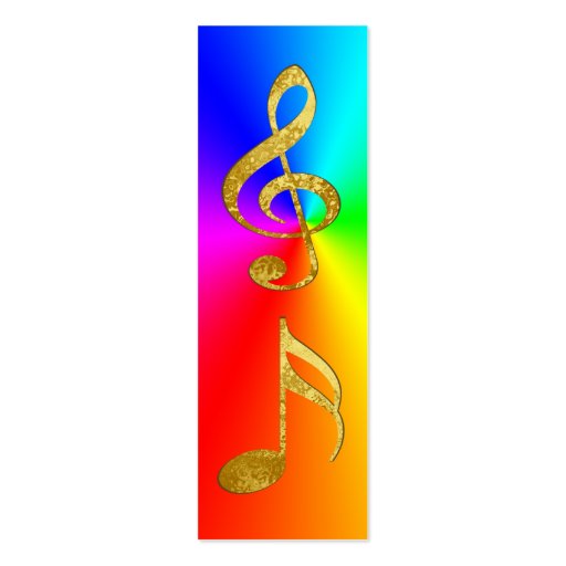 golden notes bookmark business cards