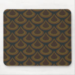 Golden Nouveau Peacock Drops Mousepads
