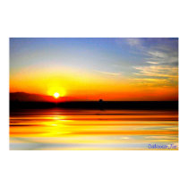 Golden Ocean Sunset Print
