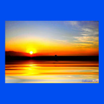 Golden Ocean Sunset Print