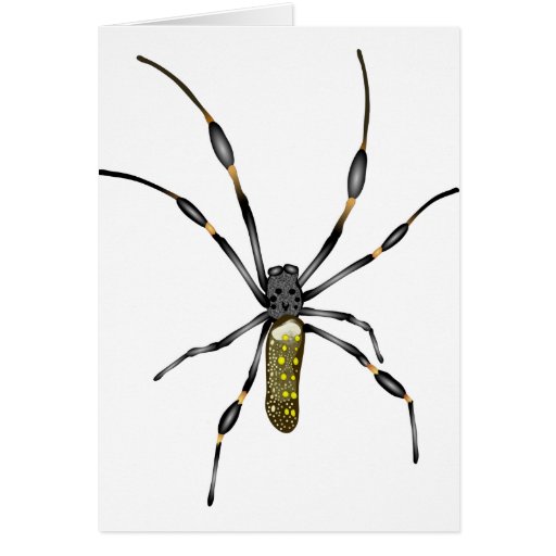 Golden Orb Spider Greeting Cards