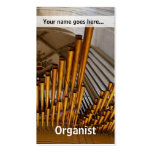Golden organ pipes business cards
