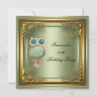 Golden Owl Elite Elegant Birthday Party Gold