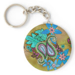 Golden Paisley keychain