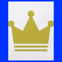 golden party crown icon custom flyer