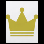 golden party crown icon custom flyer