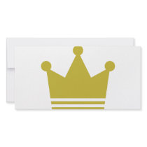 golden party crown icon photo cards
