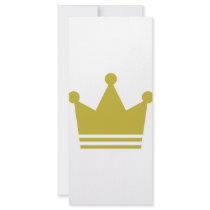 golden party crown icon rack cards