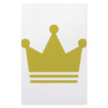 golden party crown icon stationery paper