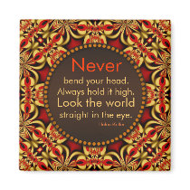 Golden Passion Motivational Quote Magnet