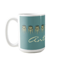 Golden Peace Doves Personalized Mug