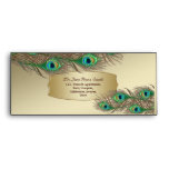 Golden peacock feathers banner #10 envelopes envelopes