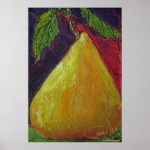Golden Pear Canvas Print