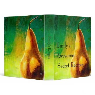 Golden Pear Recipe Binder (1")