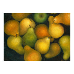 golden pears print
