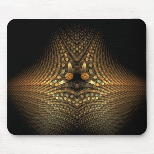 Golden Pebbles on Dark Mousepad mousepad