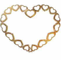 Golden Pendant Heart photo sculptures by Love_em_Hearts Golden Pendant Heart photo sculptures