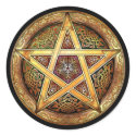 Golden Pentacle Stickers by Ars_Celtica Golden Pentacle Stickers