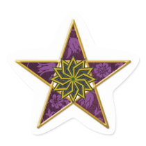 Golden Pentagram #9 - Sticker