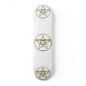 Golden Pentagram Skateboard
