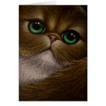 GOLDEN PERSIAN CAT Card