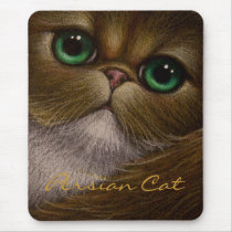 GOLDEN PERSIAN CAT Mousepad