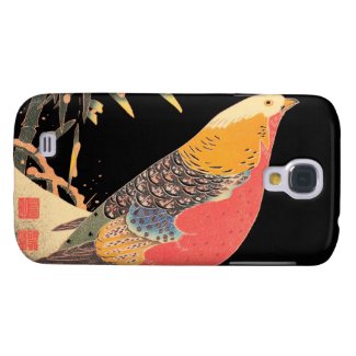 Golden Pheasant in the Snow Itô Jakuchû bird art Galaxy S4 Cases