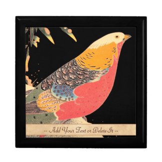 Golden Pheasant in the Snow Itô Jakuchû bird art Gift Boxes