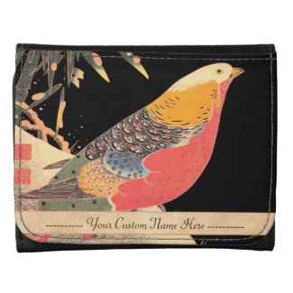 Golden Pheasant in the Snow Itô Jakuchû bird art Wallets