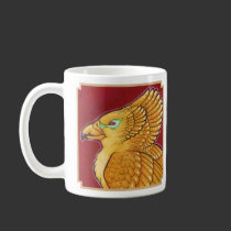 Golden pheonix mug mugs