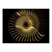 Golden Phoenix Fractal posters by Rb_barnes2 Golden Phoenix Fractal posters